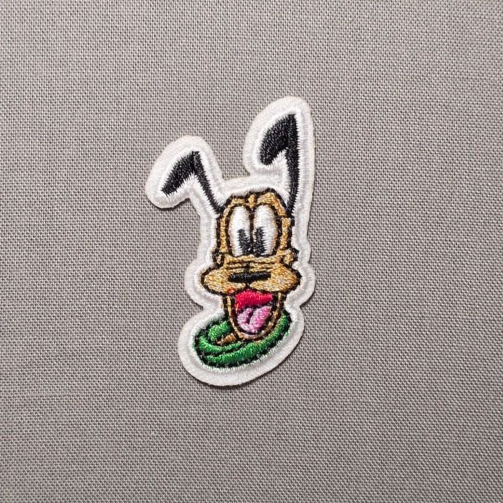 Pluto Character Embroidered Iron On Patch | Cute Cartoon Patch